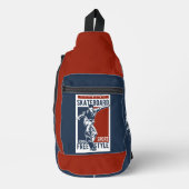 Aangepaste naam Skateboarding Sling Bag (Voorkant)