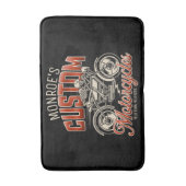 Aangepaste naam Skeleton Motorcycle Winkelen Badmat (Voorkant Verticaal)