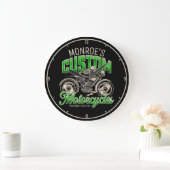 Aangepaste naam Skeleton Motorcycle Winkelen Grote Klok (Huis)