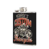 Aangepaste naam Skeleton Motorcycle Winkelen Heupfles (Links)