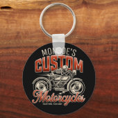 Aangepaste naam Skeleton Motorcycle Winkelen Sleutelhanger (Voorkant)