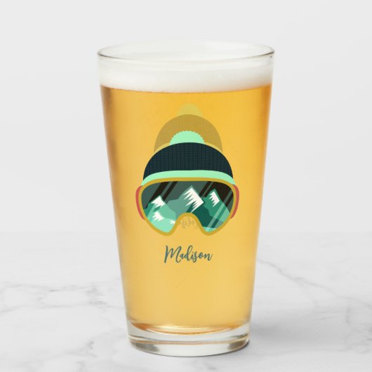 Aangepaste naam Ski Mask Glas (Achterkant gevuld)