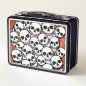 Aangepaste naam Skulls op gebrande Oranje achtergr (Achterkant)