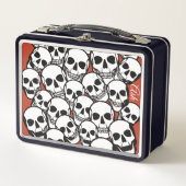 Aangepaste naam Skulls op gebrande Oranje achtergr (Voorkant)