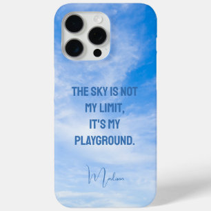 Aangepaste naam Sky Quote iPhone 15 Pro Max Hoesje