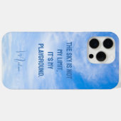 Aangepaste naam Sky Quote Case-Mate iPhone Case (Achterkant (horizontaal))