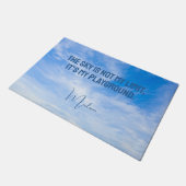 Aangepaste naam Sky Quote Deurmat (Schuin)