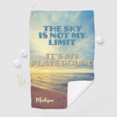 Aangepaste naam Sky Quote Golfhanddoek (Insitu)