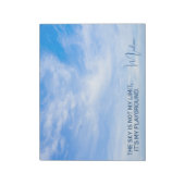 Aangepaste naam Sky Quote Notitieblok (Gedraaid)