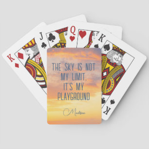 Aangepaste naam Sky Quote Pokerkaarten