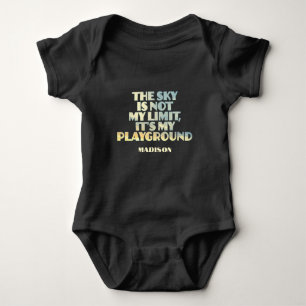 Aangepaste naam Sky Quote Romper