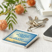 Aangepaste naam Sky Quote Sleutelhanger (Zijkant)