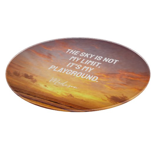 Aangepaste naam Sky Quote Snijplank (Hoek)