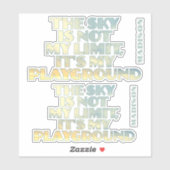 Aangepaste naam Sky Quote Sticker (Vel)