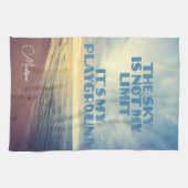 Aangepaste naam Sky Quote Theedoek (Horizontaal)