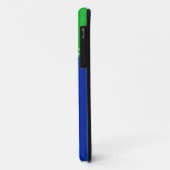 Aangepaste naam sleepblauwe strepen Case-Mate iPhone case (Achterkant/links)