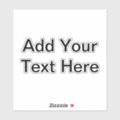 Aangepaste naam Slogan Logo Art Foto Persoonlijk 6 Sticker (Vel)