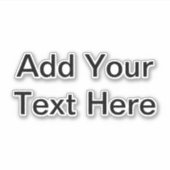 Aangepaste naam Slogan Logo Art Foto Persoonlijk 6 Sticker (Voorkant)