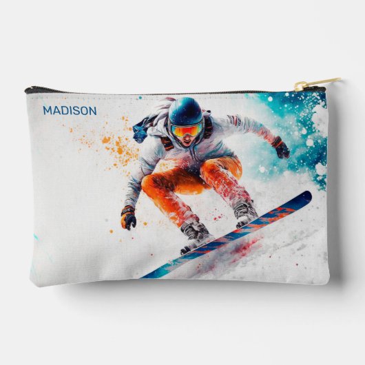 Aangepaste naam Snowboarder Etui (Achterkant)