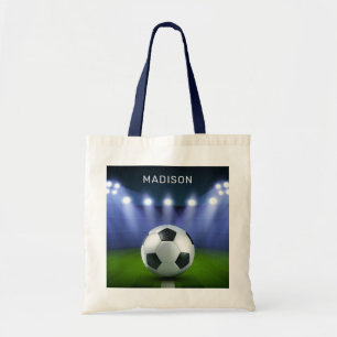Aangepaste naam Soccer Stadium canvas tassen