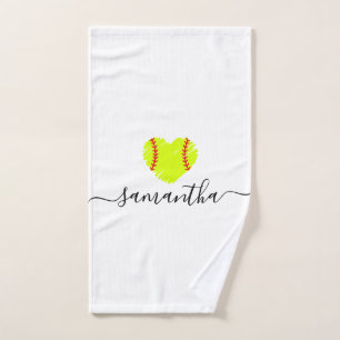 Aangepaste naam Softball Script Handdoek