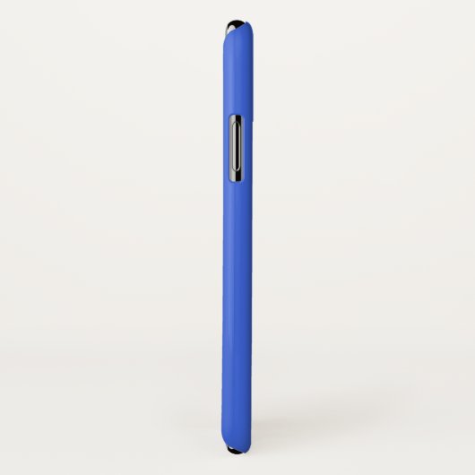 Aangepaste naam Solid Royal Blue Case-Mate iPhone Case (Achterkant / rechts)
