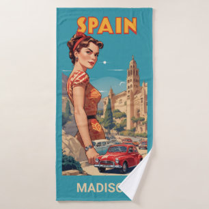 Aangepaste naam Spanje Badhanddoek
