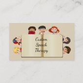Aangepaste naam Speech Therapy Kinder Cartoon Visitekaartje (Achterkant)