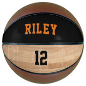 Aangepaste naam Speler Nummer Basketbal (Voorkant)