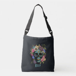 Aangepaste naam Spooky Sugar Skull Crossbody Bag Crossbody Tas