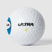 Aangepaste naam Spraak Bubble Leuk Stripboek Golfballen (Logo)