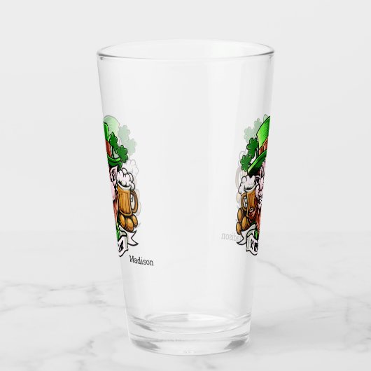Aangepaste naam St. Patrick's Day pint glas (Rechts)
