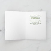 Aangepaste naam St. Patricksdag Super Lucky Held Kaart (Binnen)