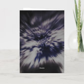 Aangepaste naam Star Explosion Birthday Kaart (Achterkant)