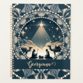 Aangepaste naam Star of Wonder Nativity Dot Mandal Planner (Voorkant)