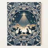 Aangepaste naam Star of Wonder Nativity Dot Mandal Planner (Achterkant)