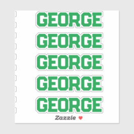 Aangepaste naam sticker