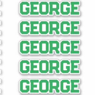 Aangepaste naam sticker