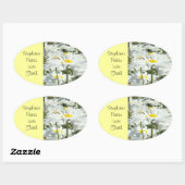 Aangepaste naam stickers Peace Love Faith Daisy Fl (Vel)