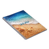 Aangepaste Naam Strand Notitieboek (Rechterzijde)