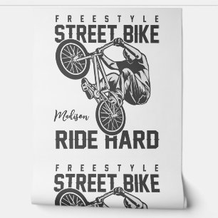 Aangepaste naam Street Bike Behang