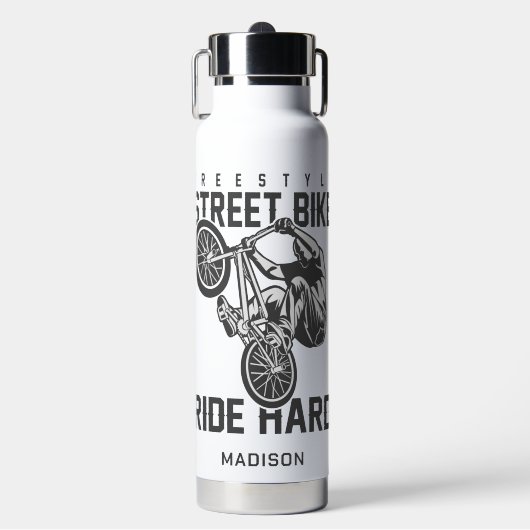 Aangepaste naam Street Bike Waterfles (Voorkant)