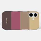 Aangepaste naam Strepen Patroon Case-Mate iPhone Case (Achterkant (horizontaal))