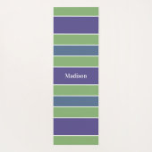 Aangepaste naam Stripes Pattern yoga mat (Achterkant)