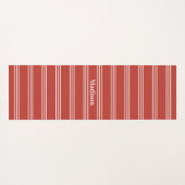 Aangepaste naam Stripes Pattern yoga mat (Achterkant (horizontaal))