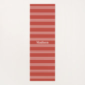 Aangepaste naam Stripes Pattern yoga mat (Achterkant)