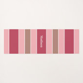 Aangepaste naam Stripes Pattern yoga mat (Achterkant (horizontaal))