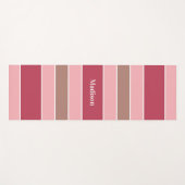 Aangepaste naam Stripes Pattern yoga mat (Voorkant (horizontaal))
