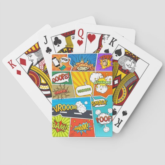 Aangepaste naam strips pokerkaarten (Achterkant)