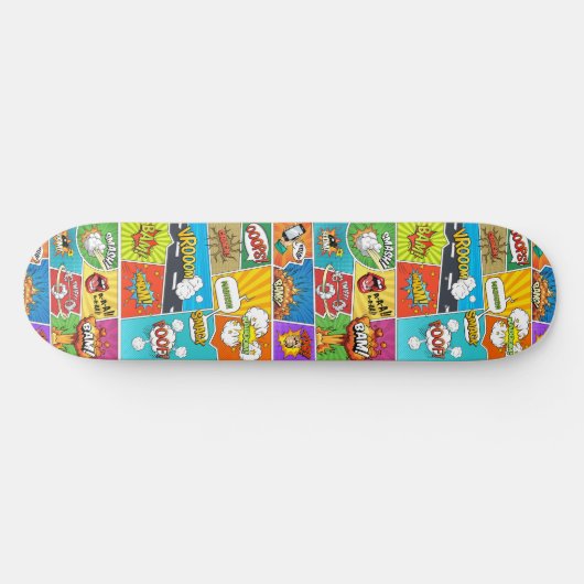 Aangepaste naam Strips Skateboard (Horizontaal)